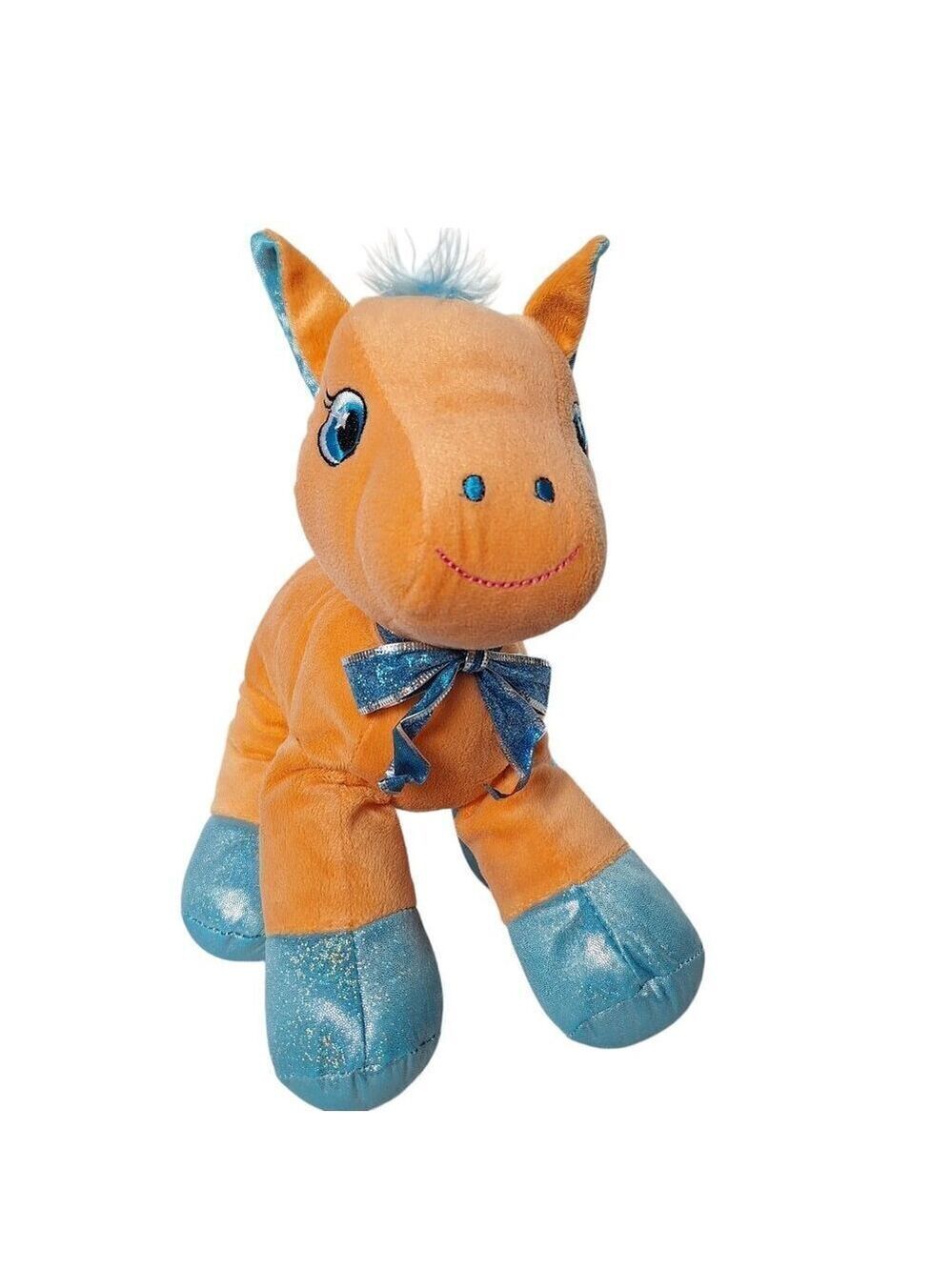 Hugfun Orange Horse Pony Plush Stuffed Animal 12 Inch